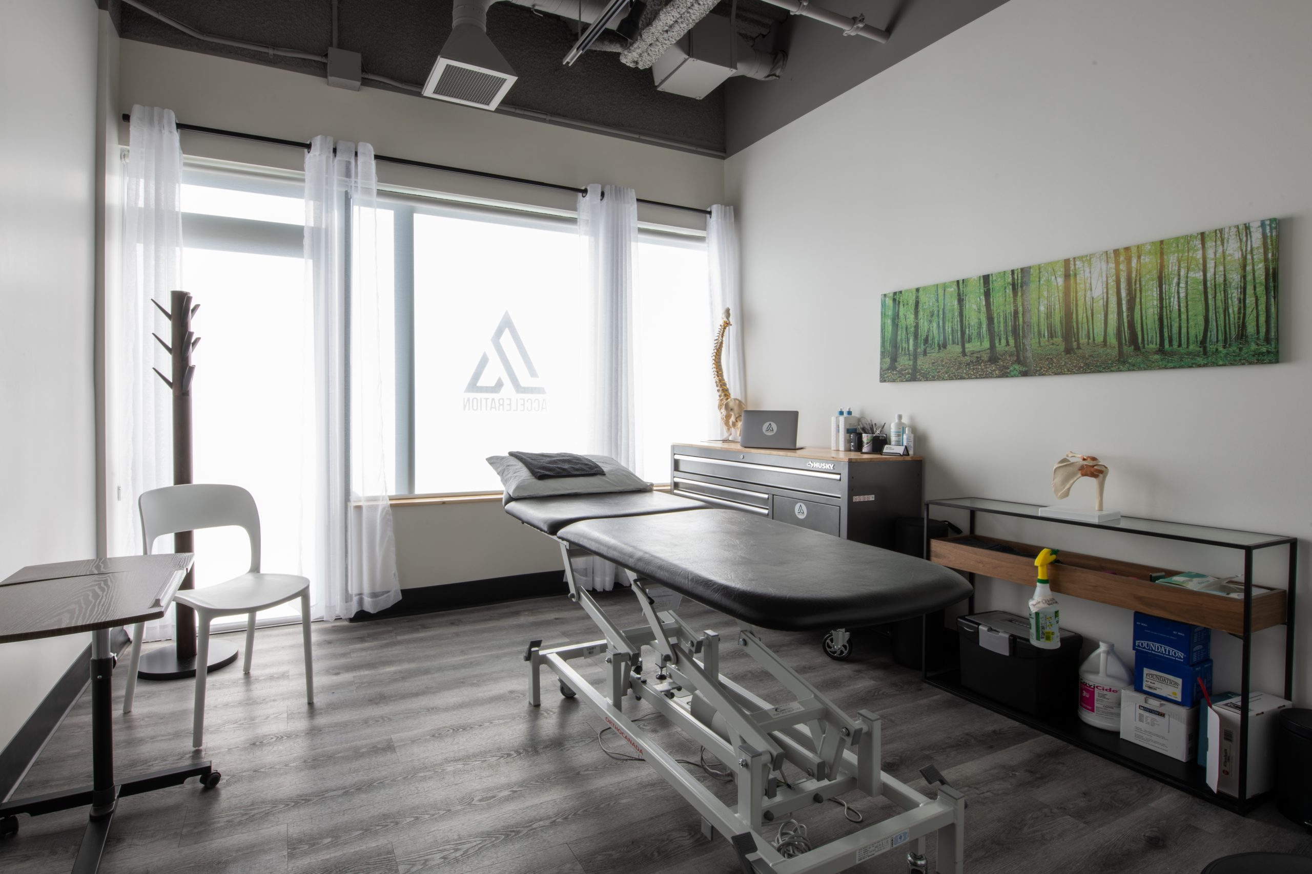 Private physiotherapy treatment room Sherwood Park