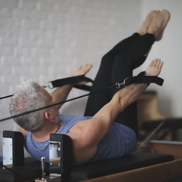 Clinical Pilates on a reformer Acceleration Physiotherapy Sherwood Park