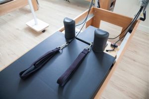 Clinical Pilates on a reformer at Acceleration Physiotherapy Sherwood Park